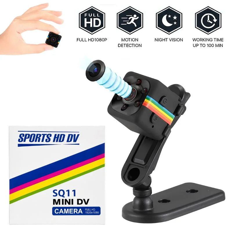 SQ11 Mini Camera HD 1080P | Night Vision Motion Detection DVR Camcorder