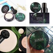 SUNISA 3-in-1 Air Cushion CC & BB Cream | Waterproof Moisturizing Foundation with Sponge