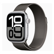 Grey | Apple Watch Milanese Magnetic Loop Strap | Stainless Steel Band  | 42mm / 44mm / 45mm