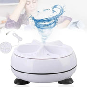 Portable USB Mini Turbo Washer | Ultrasonic Travel Washing Machine for Socks, Underwear & Dishes