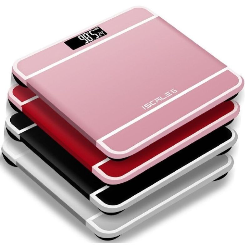 iScale Digital LED Bathroom Weighing Scale | Tempered Glass, Accurate & Automatic Weight Monitor