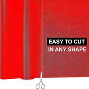 Anti-Slip Fridge & Shelf Mat | Waterproof Washable Liner for Kitchen Drawers Cabinets | Red