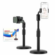 Adjustable Mobile Phone Stand with Flexible Gooseneck Arm | For Recording, Live Streaming & Video Calls | Stable Desk Mount Stand