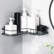 Wall Corner Rack | Multipurpose Kitchen & Bathroom Corner Organizer | Metal Wall Mount Storage Rack