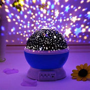 Star Master Projector Night Lamp | 360° Rotating LED Moon & Starry Sky Projector | USB & Battery Operated | Portable Night Light | Random Color