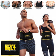 Waist Trimmer Belt for Men & Women | Adjustable Sweat Belt for Workout & Gym | Tummy Support & Body Shaper | Free Size | Pack of 1