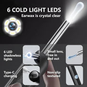 Smart Visual Ear Cleaner with 1080P HD Camera | Wireless Ear Wax Removal Otoscope | LED Ear Cleaning Tool for Android & iOS | Rechargeable & Portable