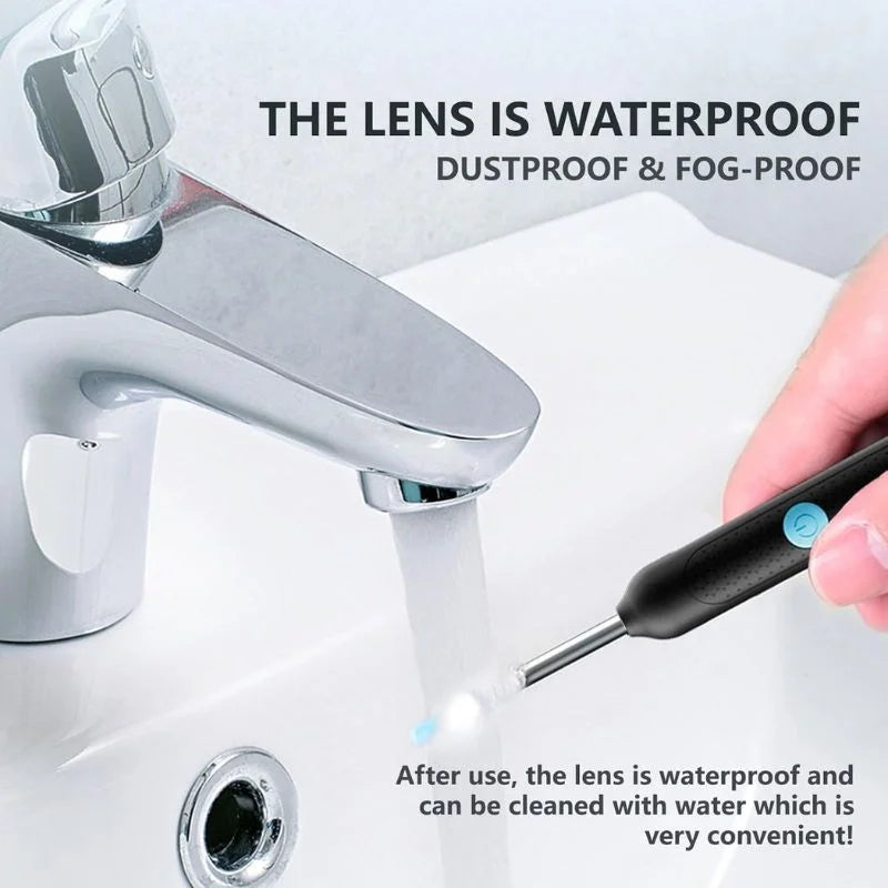 Smart Visual Ear Cleaner with 1080P HD Camera | Wireless Ear Wax Removal Otoscope | LED Ear Cleaning Tool for Android & iOS | Rechargeable & Portable